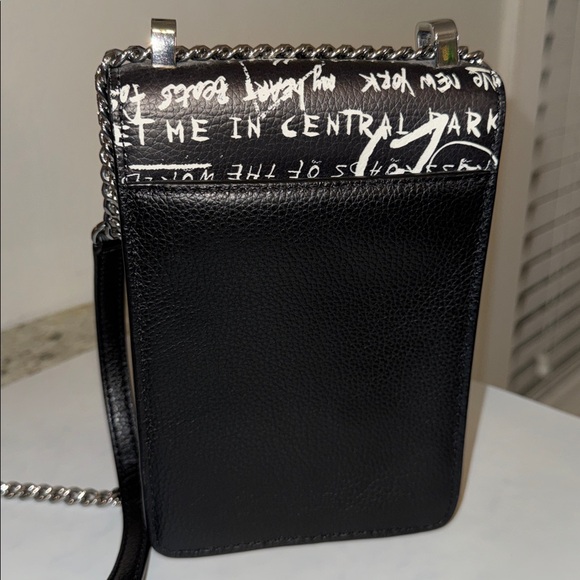 DKNY Elissa Graffiti Logo Pebble Charm Crossbody Bag - Picture 6 of 8